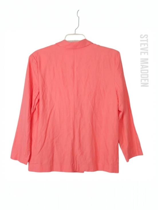 Steve Madden Women's Spring Rose Linen Double Breasted Baldwin Blazer Me… - Picture 5 of 11